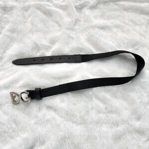Dolce & Gabbana Boys Elastic-Back Leather Belt Black S 57 cm